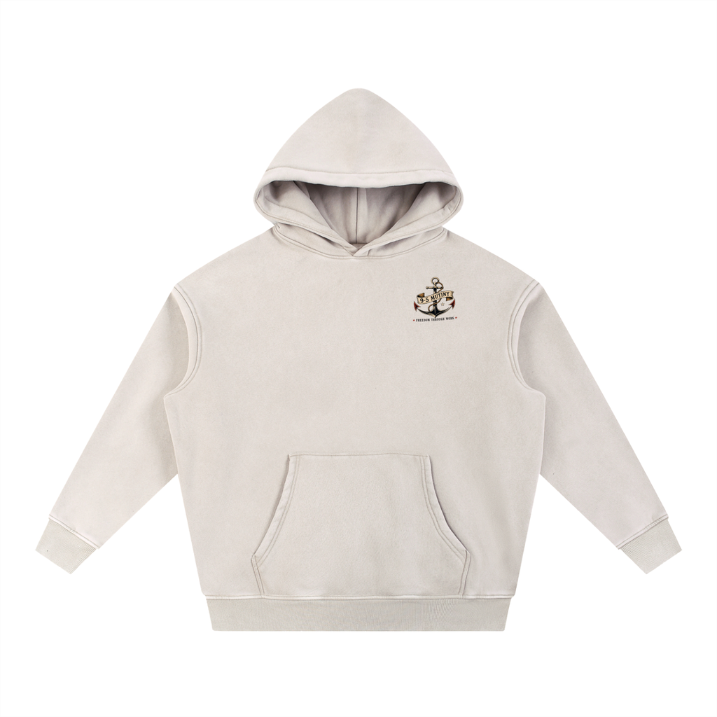 9-5 Mutiny Sea Wash Fleece Oversize Hoodie