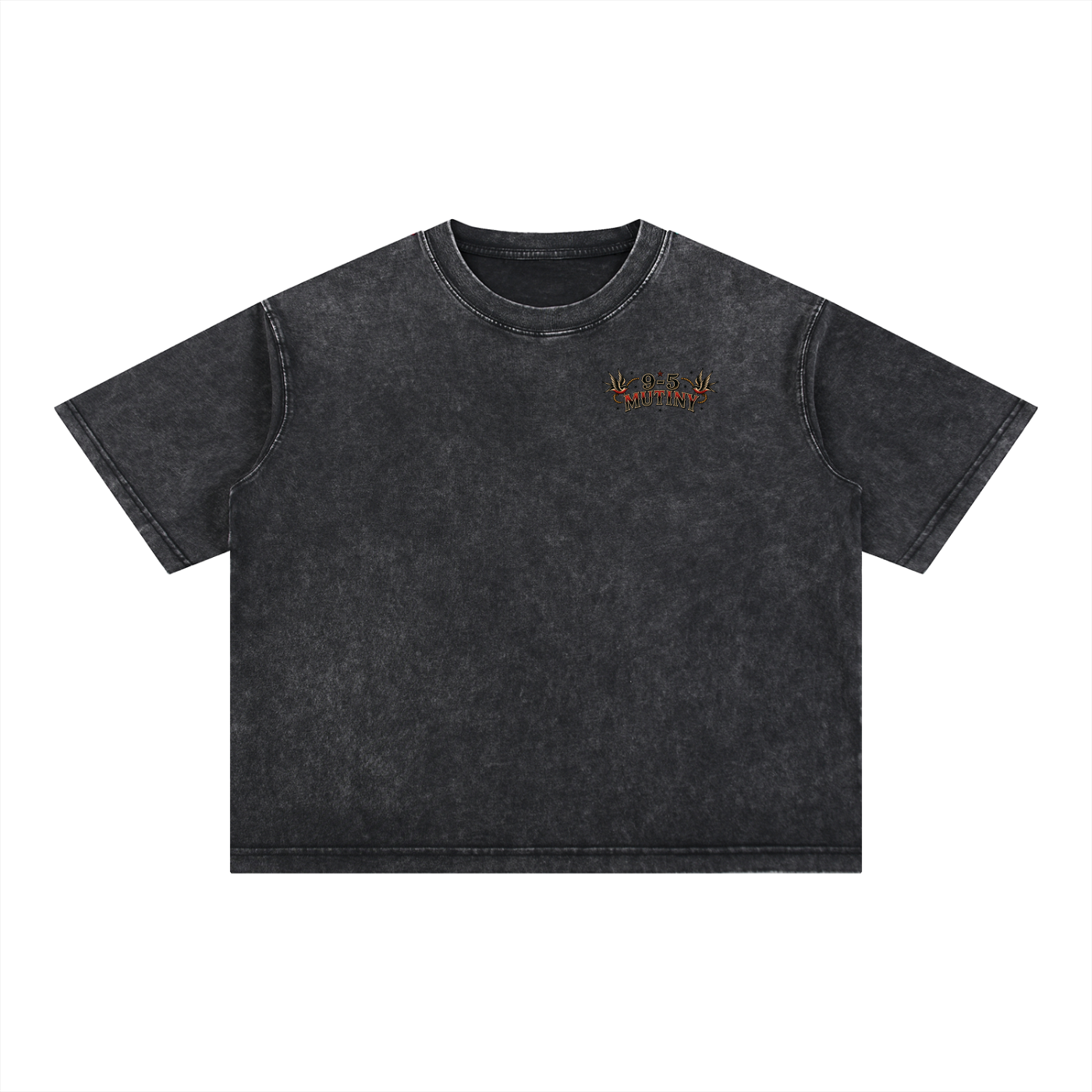 9-5 Mutiny Sea Wash Boxy Cotton T-Shirt