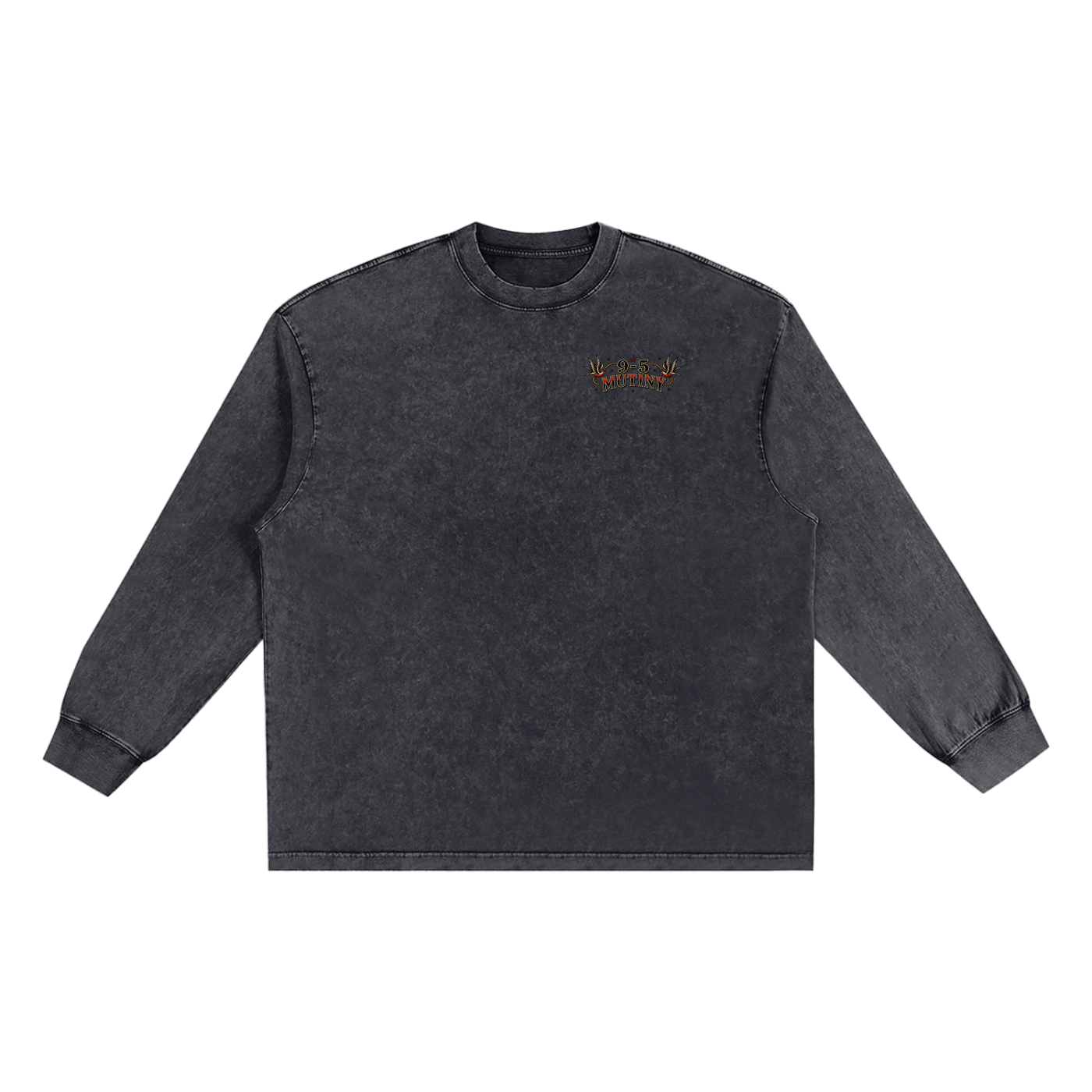 9-5 Mutiny Sea Washed Frayed Edge T-Shirt