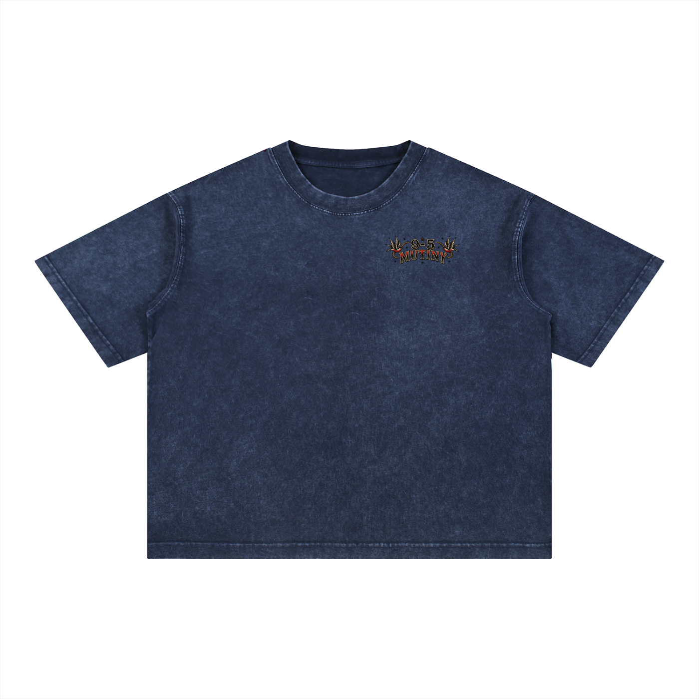 9-5 Mutiny Sea Wash Boxy Cotton T-Shirt