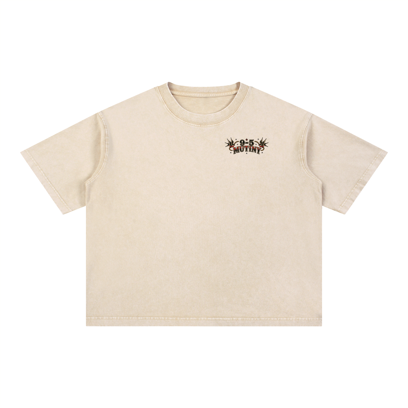 9-5 Mutiny Sea Wash Boxy Cotton T-Shirt