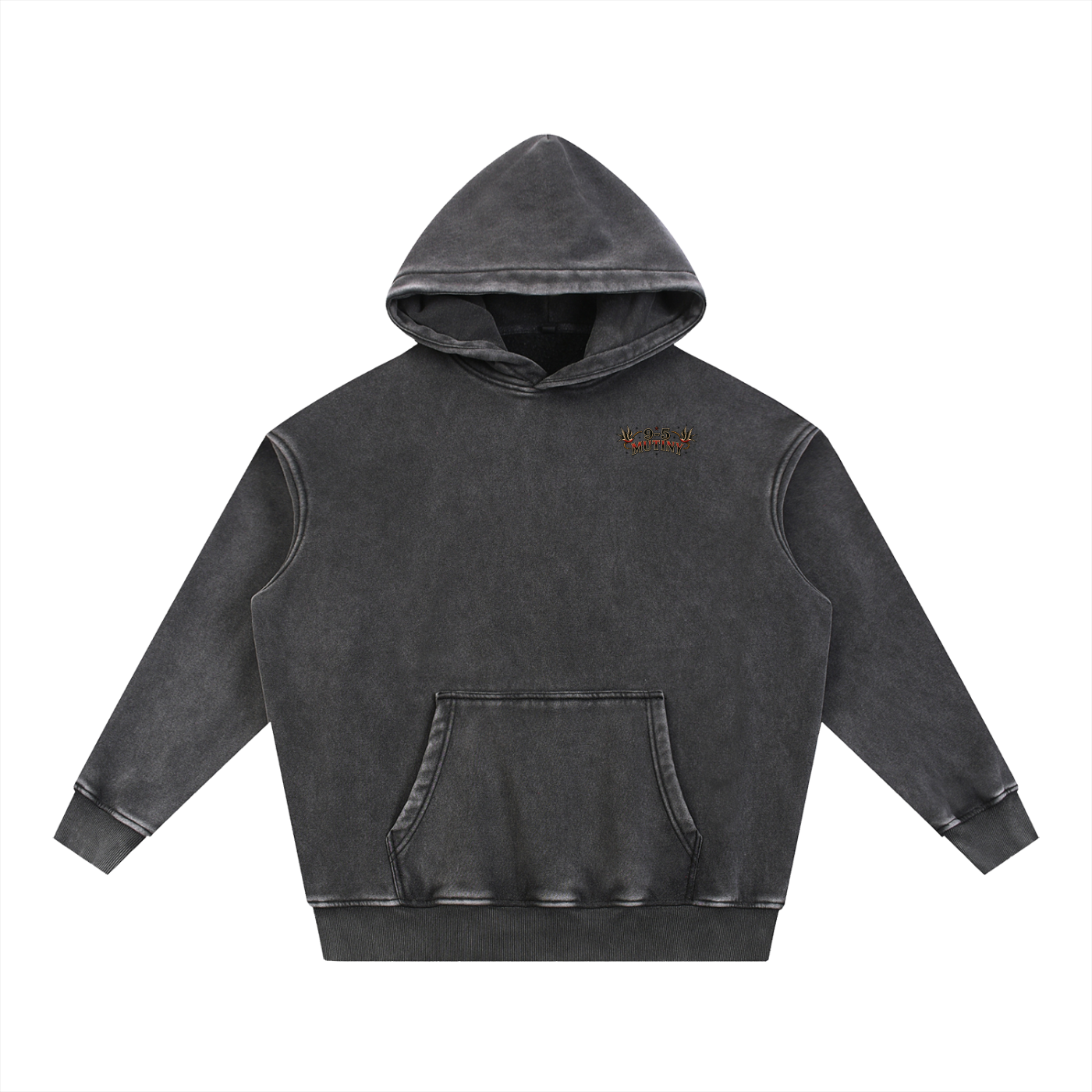 9-5 Mutiny Sea Wash Fleece Oversize Hoodie