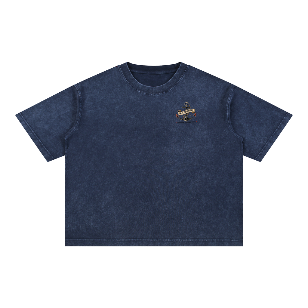 9-5 MUTINY (Sea Wash Boxy Cotton T-Shirt)