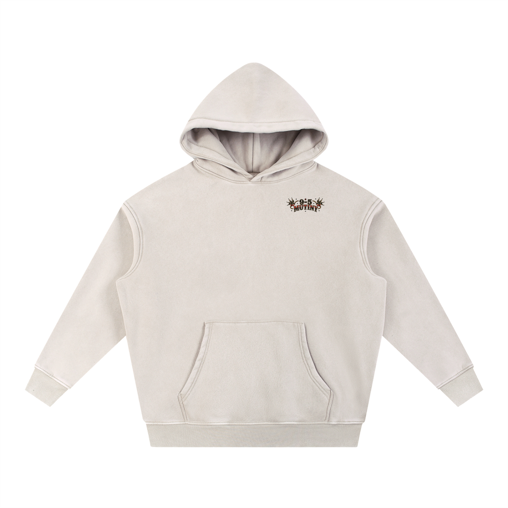 9-5 Mutiny Sea Wash Fleece Oversize Hoodie